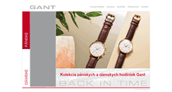 Desktop Screenshot of gant-time.sk