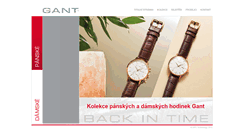 Desktop Screenshot of gant-time.cz