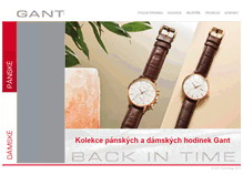 Tablet Screenshot of gant-time.cz
